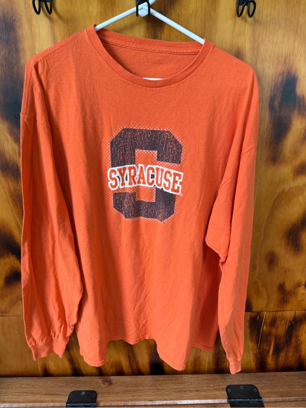 Syracuse Long-Sleeve Men's T-Shirt in Orange